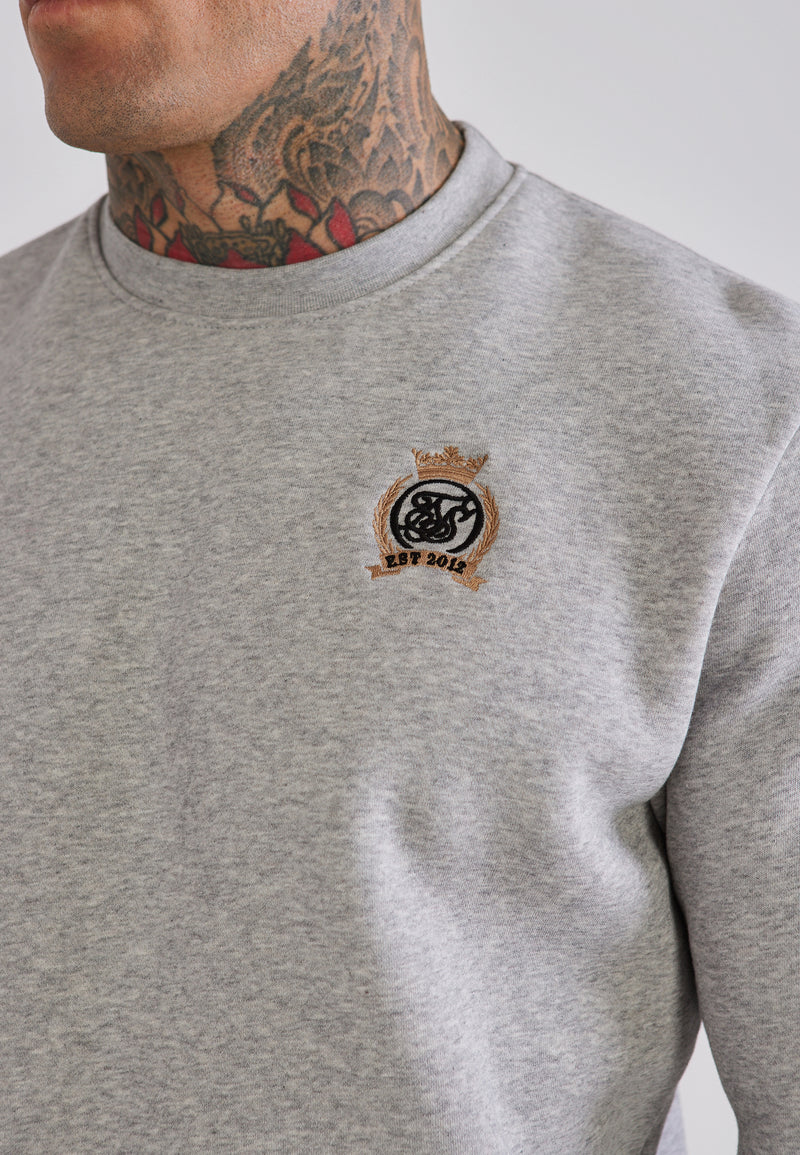 Grey Marl Essentials Sweater (1)