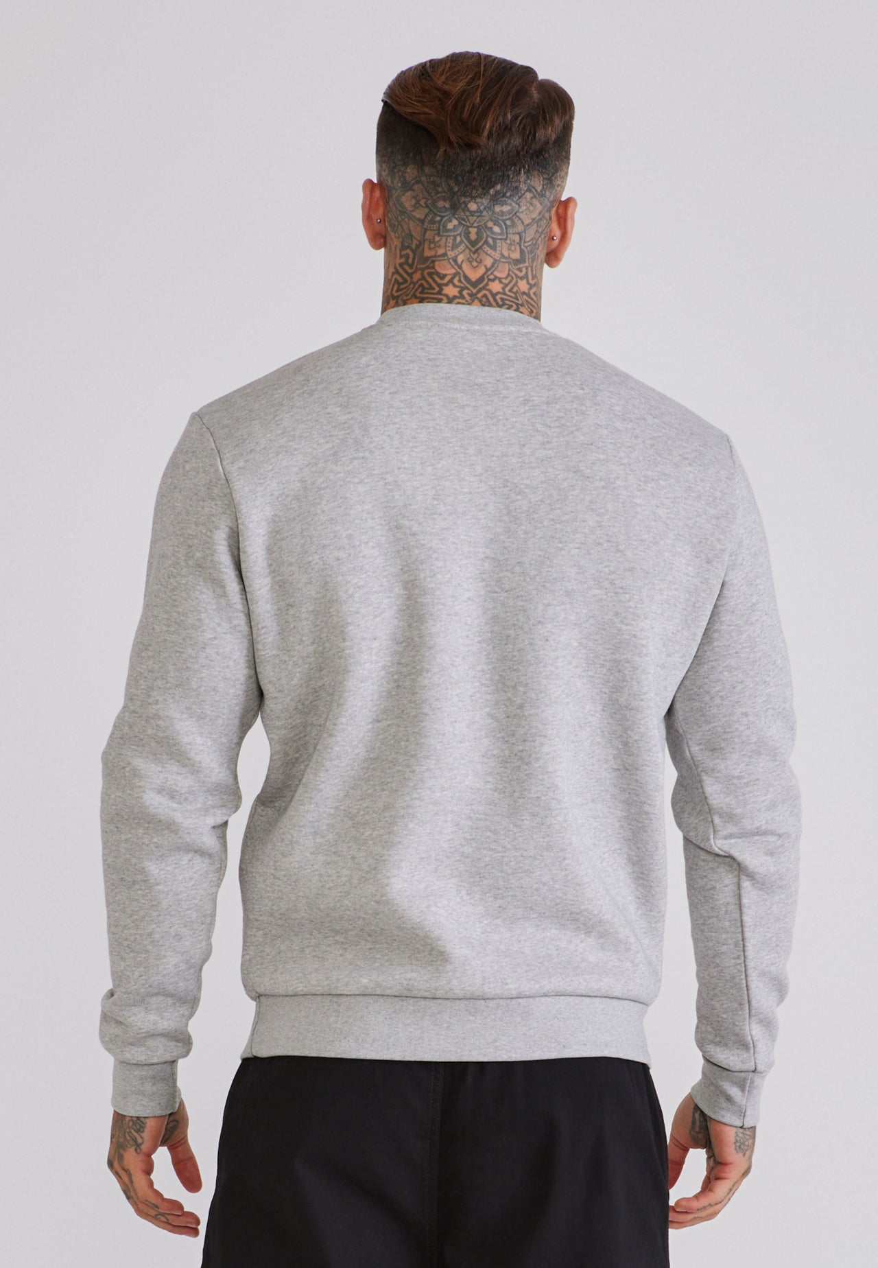 Grey Marl Essentials Sweater (4)