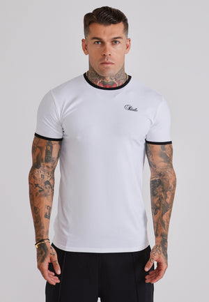 White and Black Ringer T-Shirt