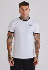 White and Black Ringer T-Shirt