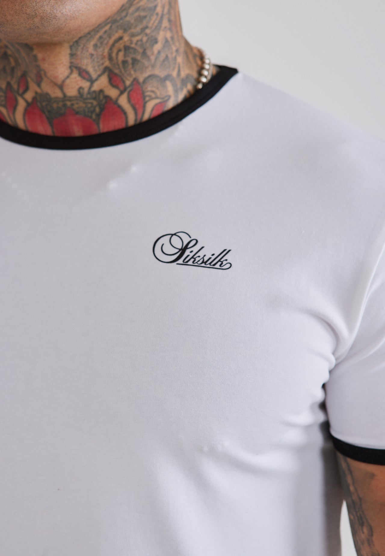 White and Black Ringer T-Shirt (1)