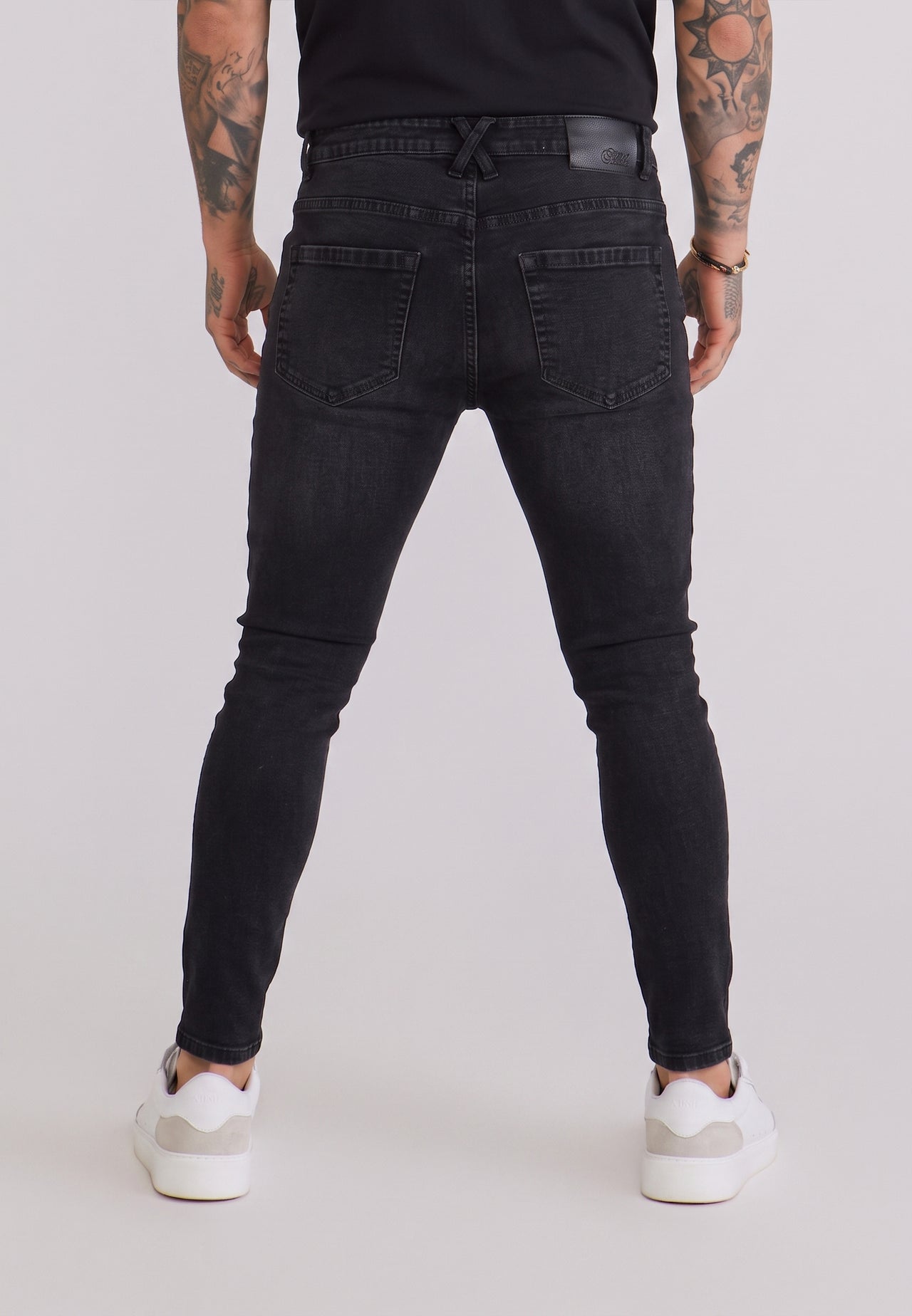Black Distressed Skinny Jeans (1)