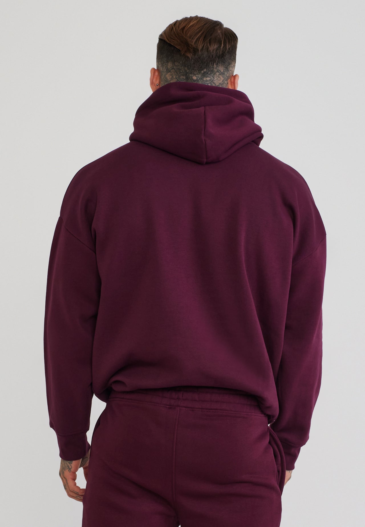 Burgundy Essentials Hoodie (1)
