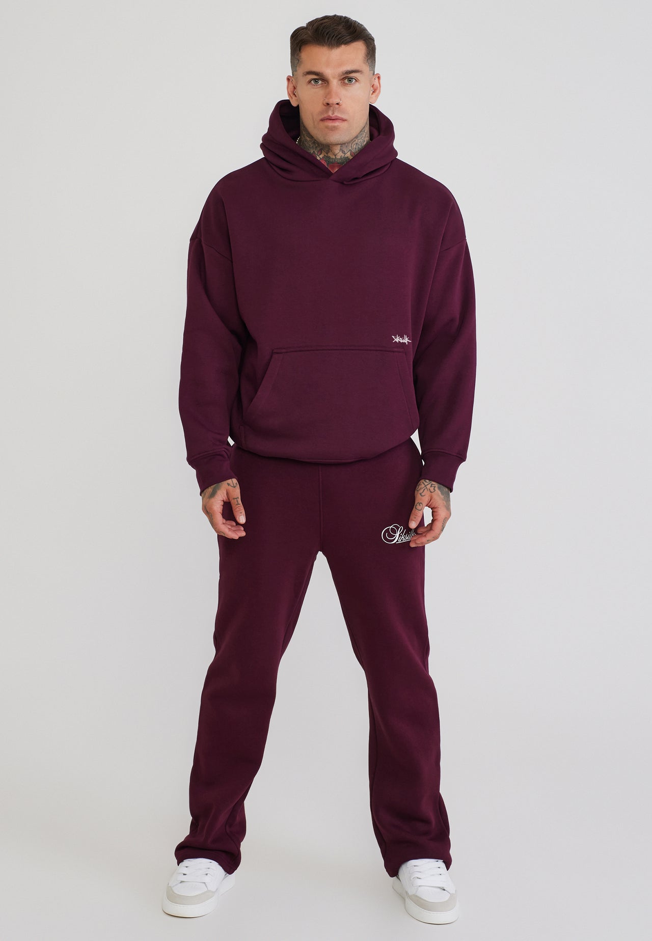 Burgundy Essentials Hoodie (2)