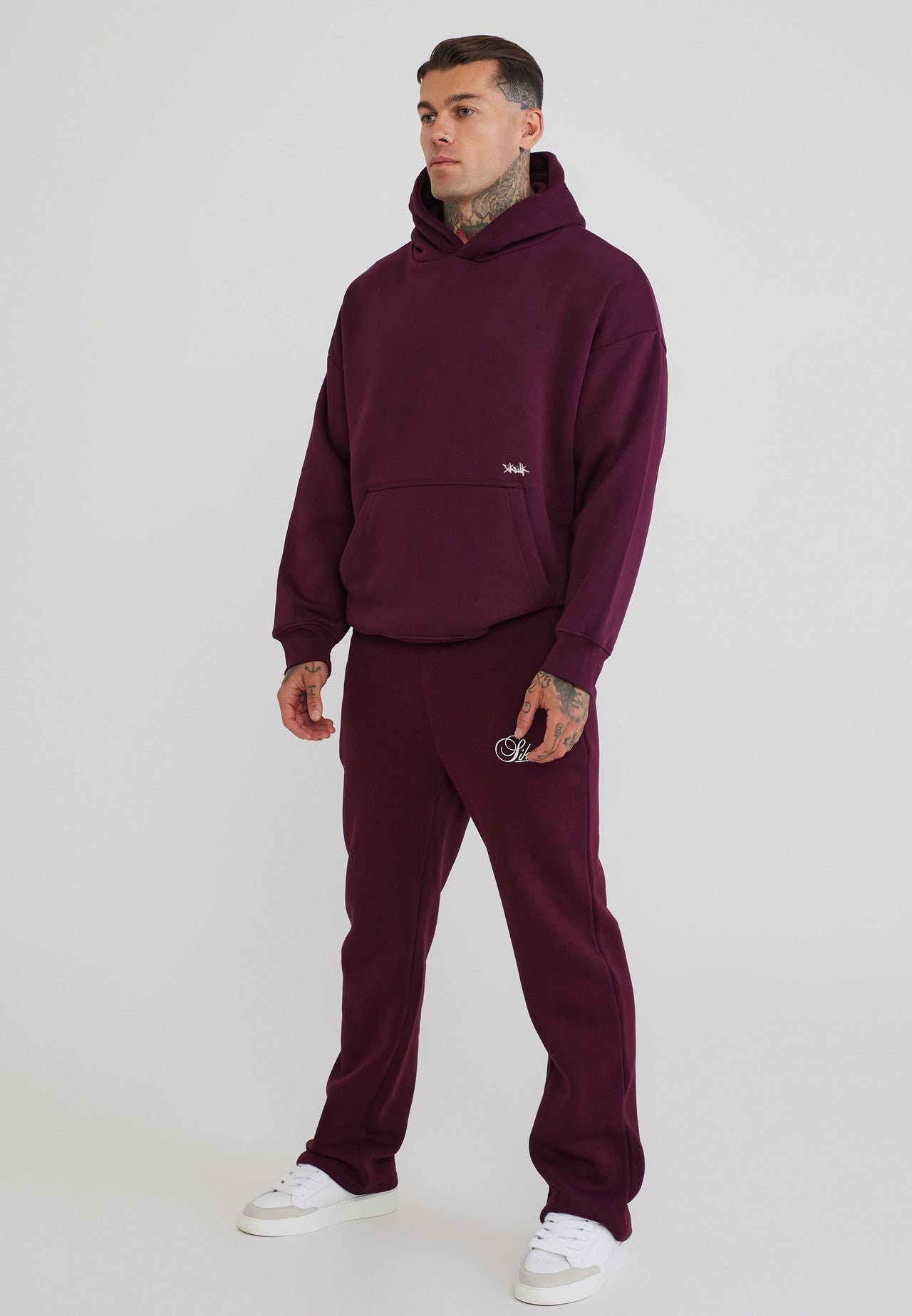 Burgundy Essentials Hoodie (4)