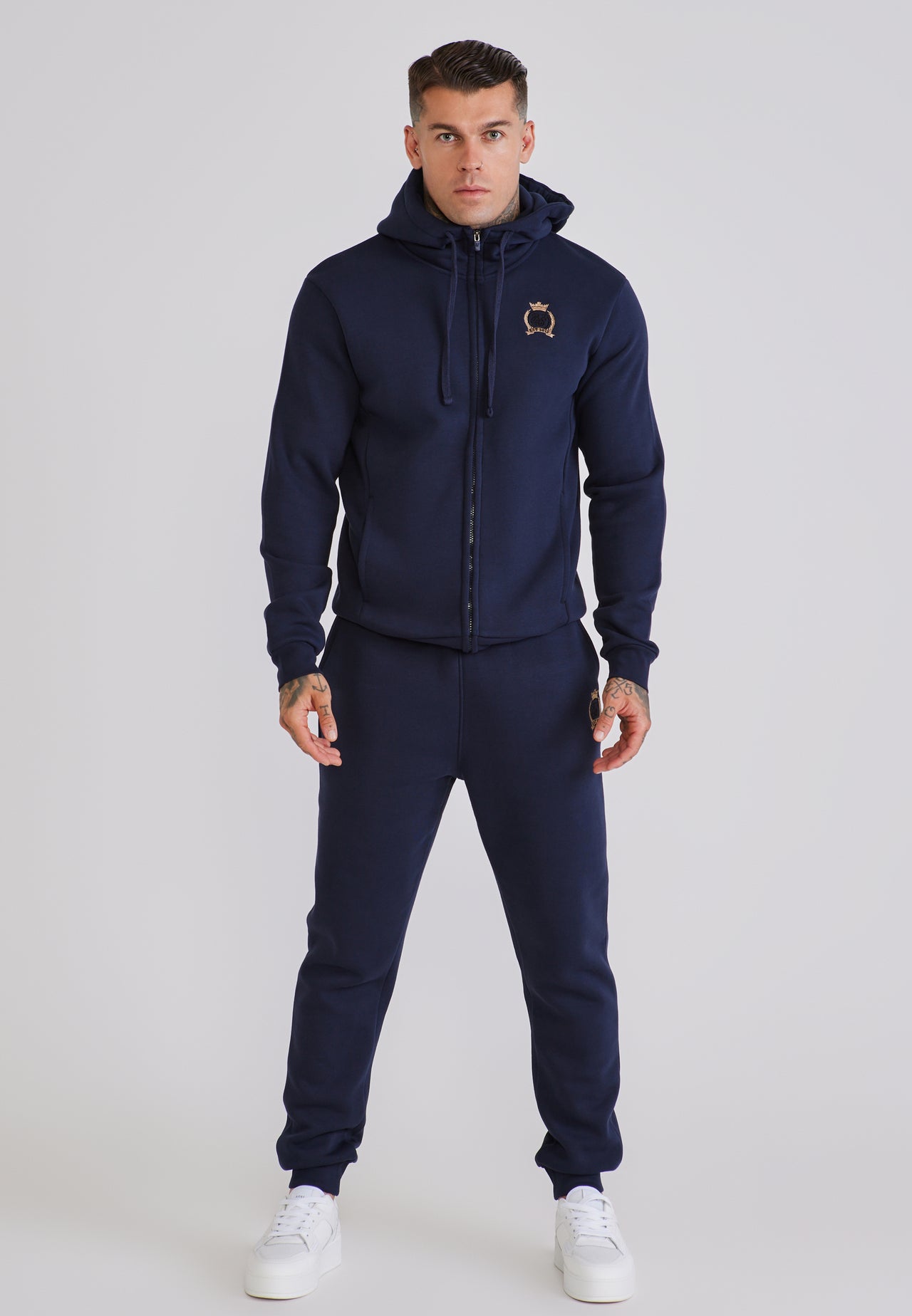 Navy Essentials Full Zip Hoodie (2)