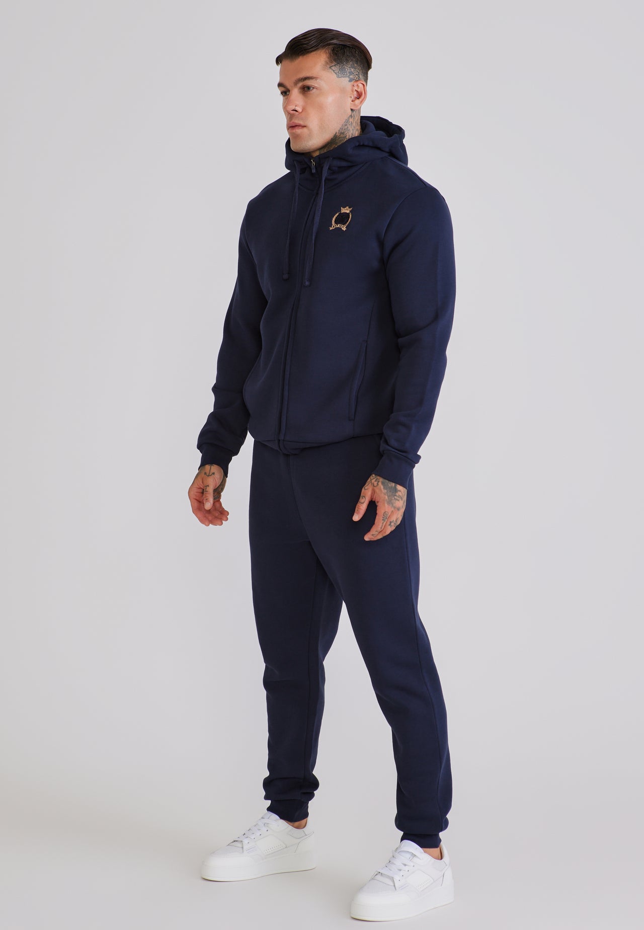 Navy Essentials Full Zip Hoodie (3)
