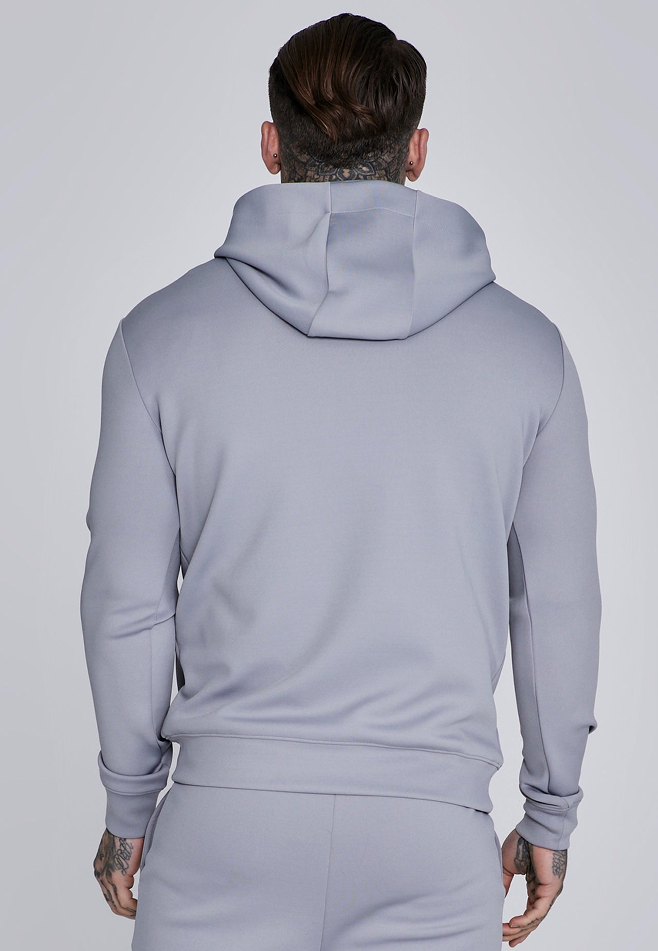 Grey Essentials Poly Hoodie (1)