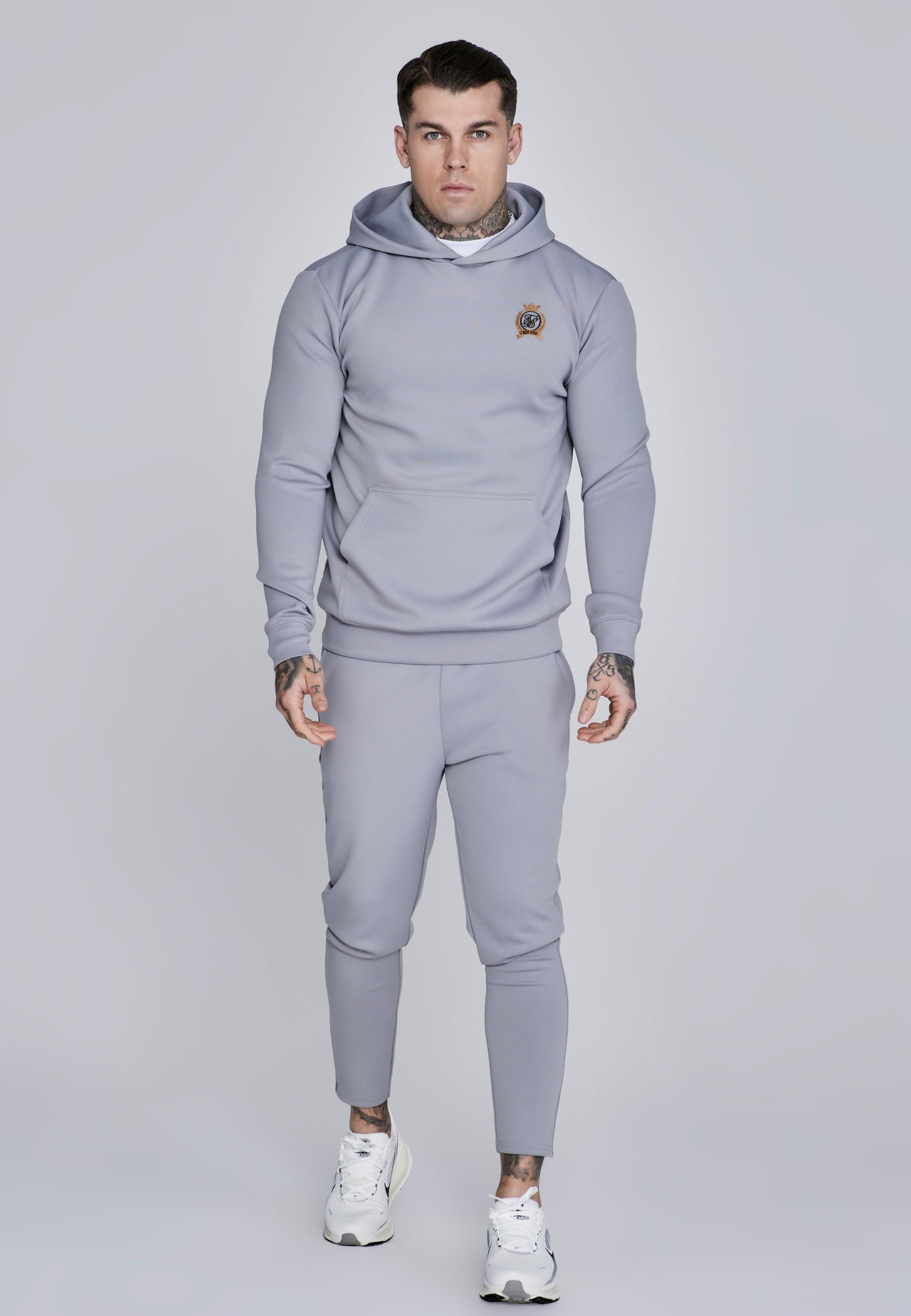 Grey Essentials Poly Hoodie (2)