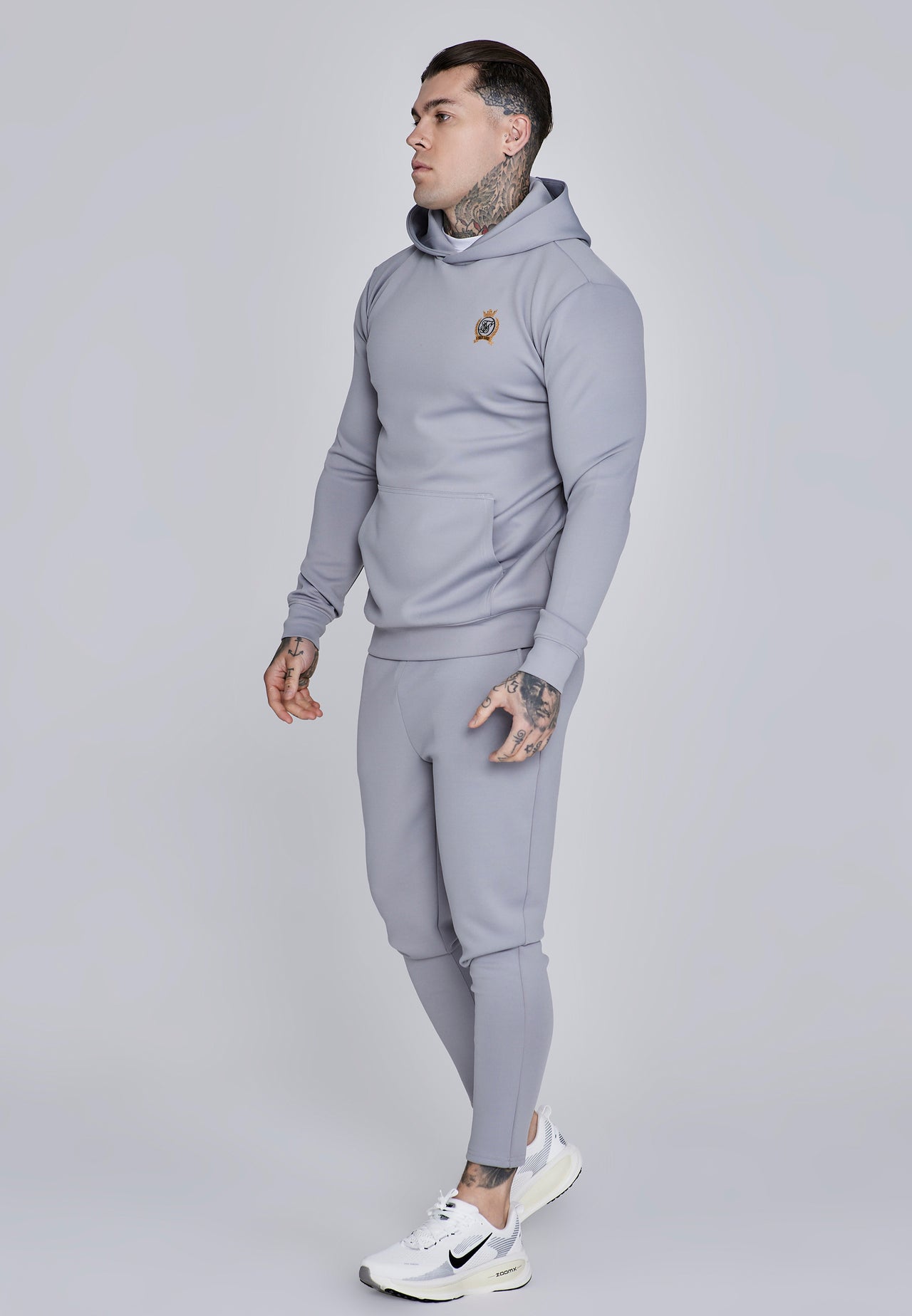 Grey Essentials Poly Hoodie (4)
