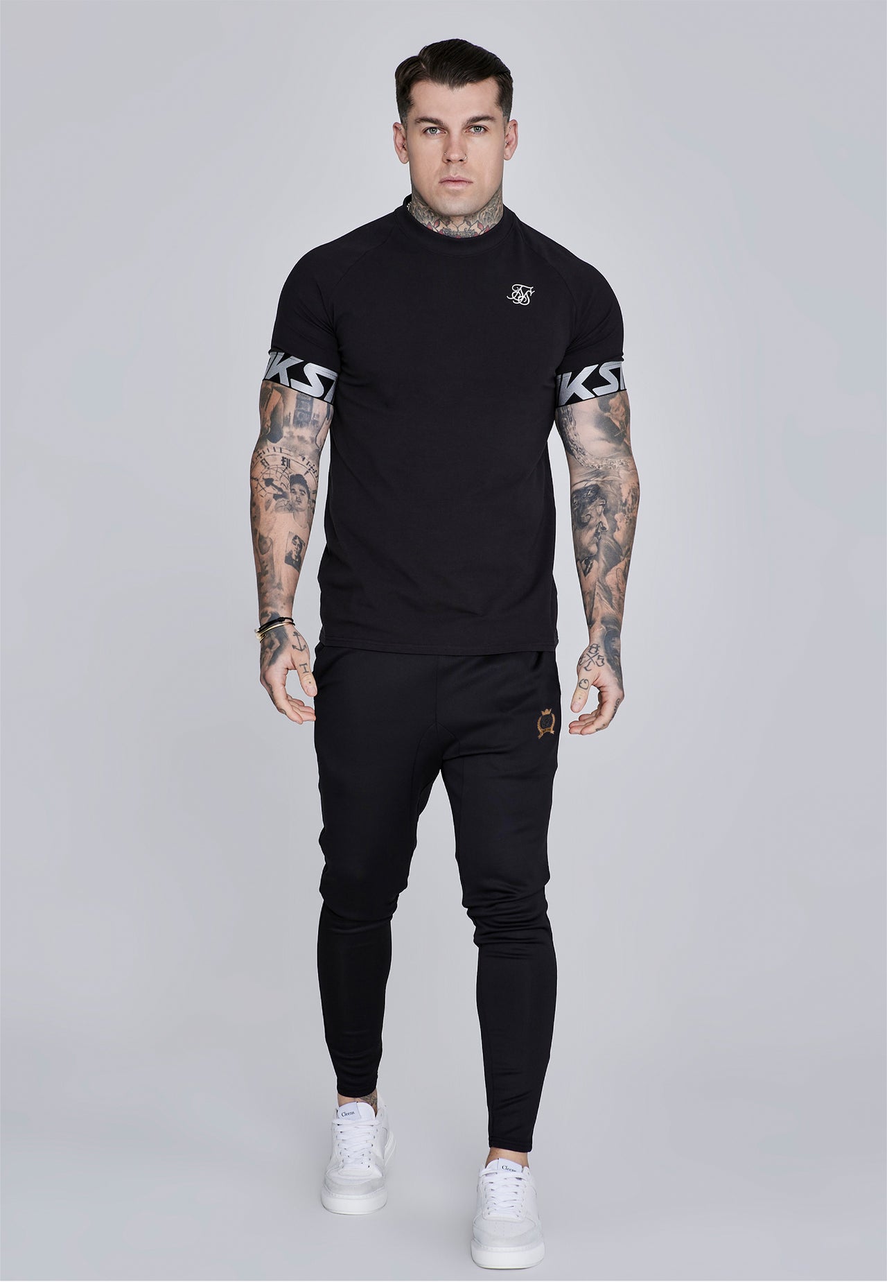 Black Essentials Poly Joggers (2)