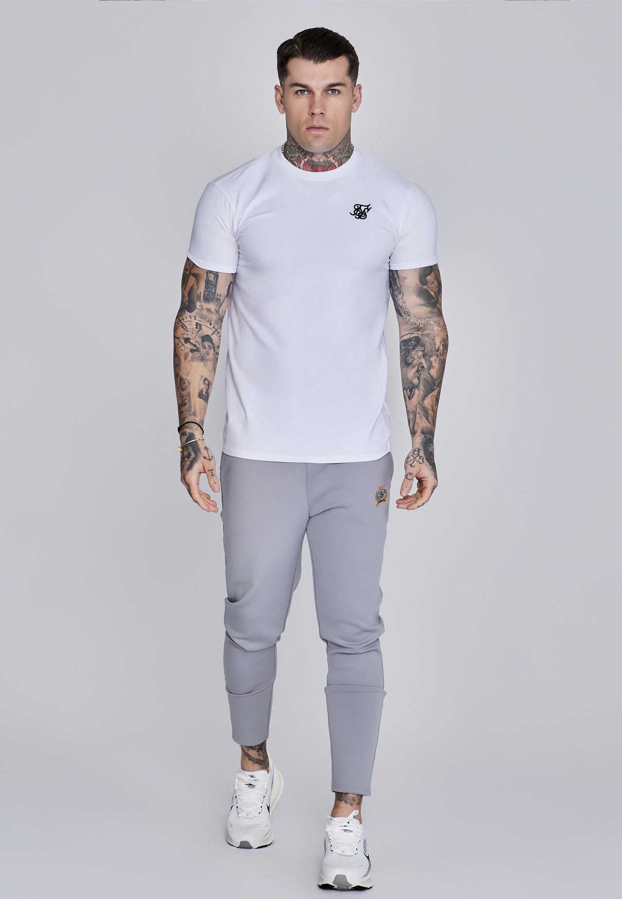 Grey Essentials Poly Joggers (2)