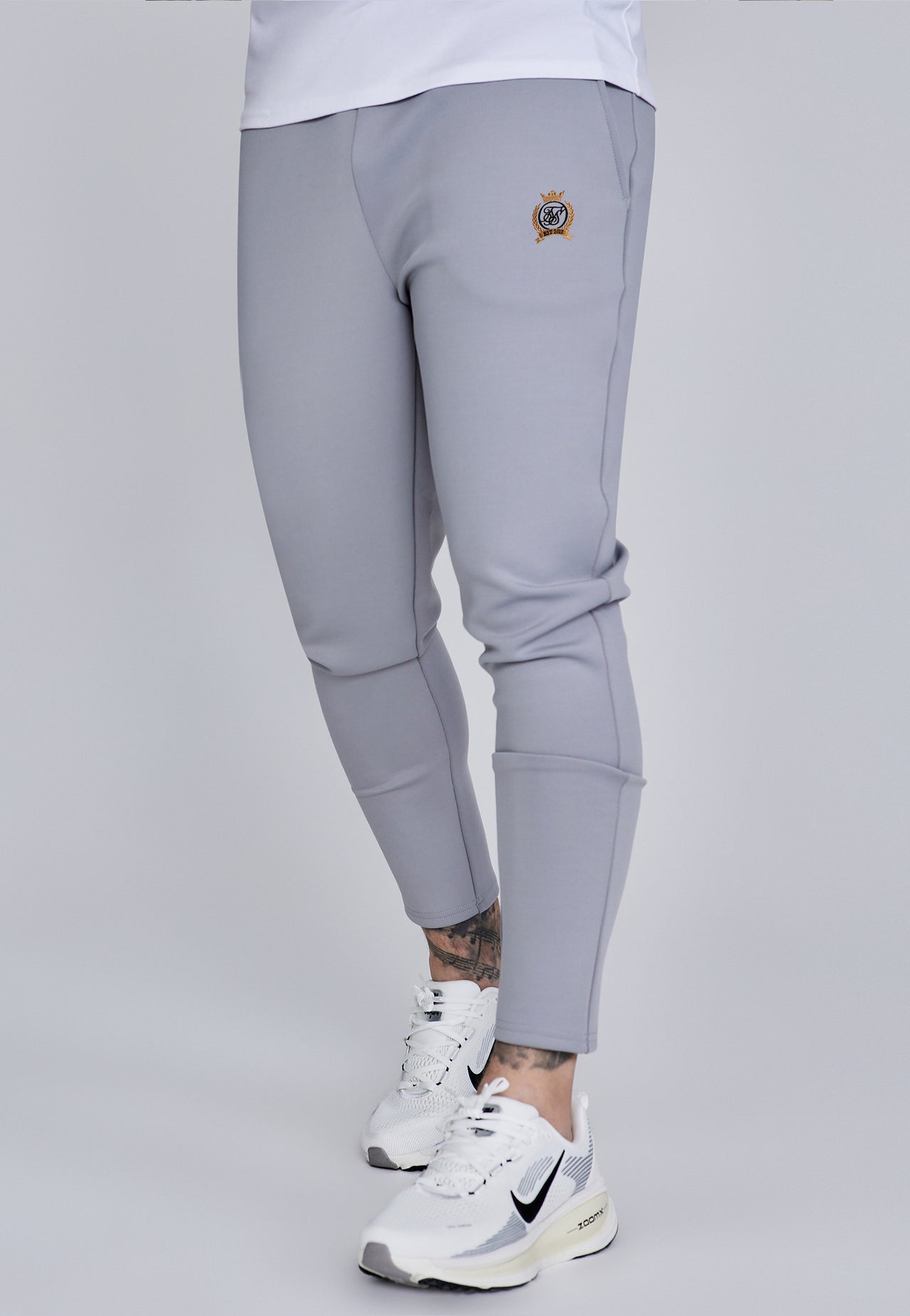Grey Essentials Poly Joggers (3)