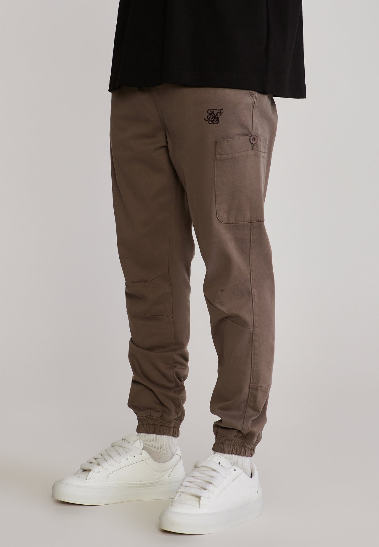 Mid Brown Slim Fit Cargo Pants (3)