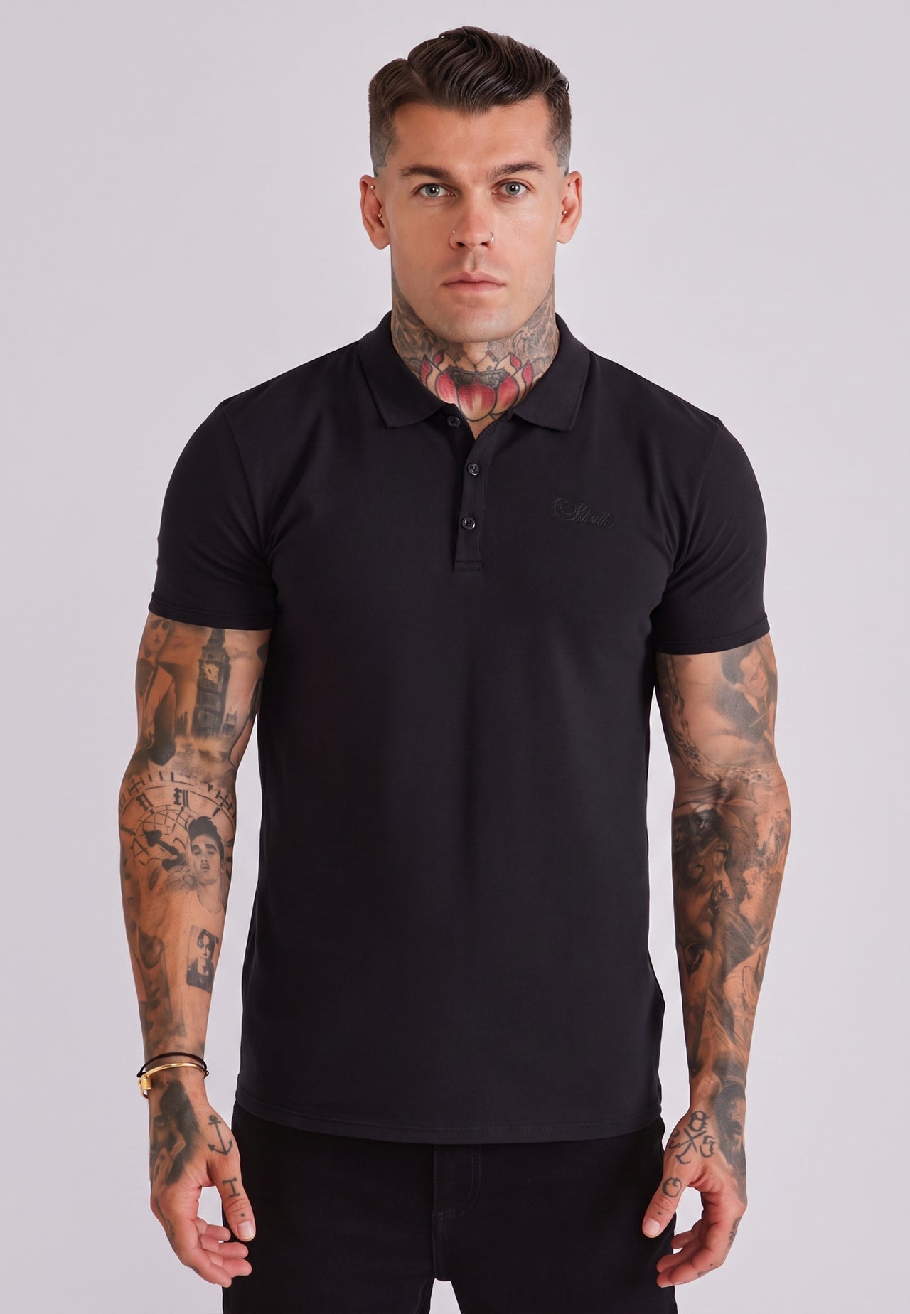 Black Polo T-Shirt