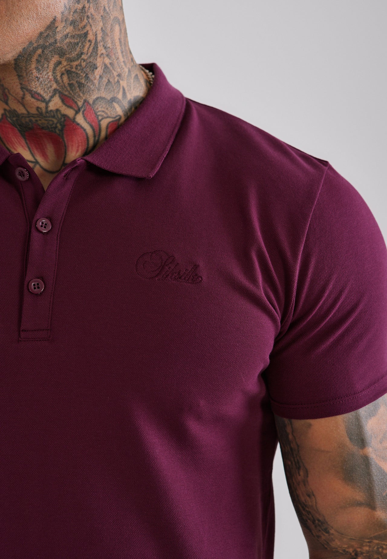 Burgundy Polo T-Shirt (1)