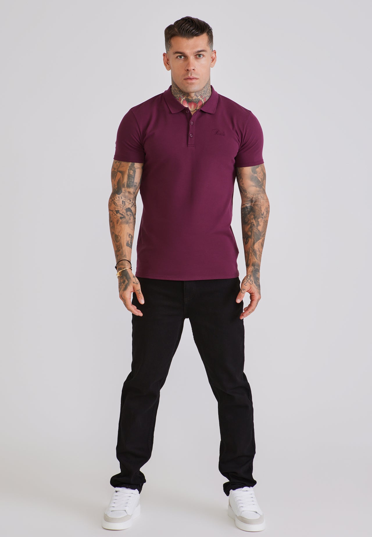 Burgundy Polo T-Shirt (2)