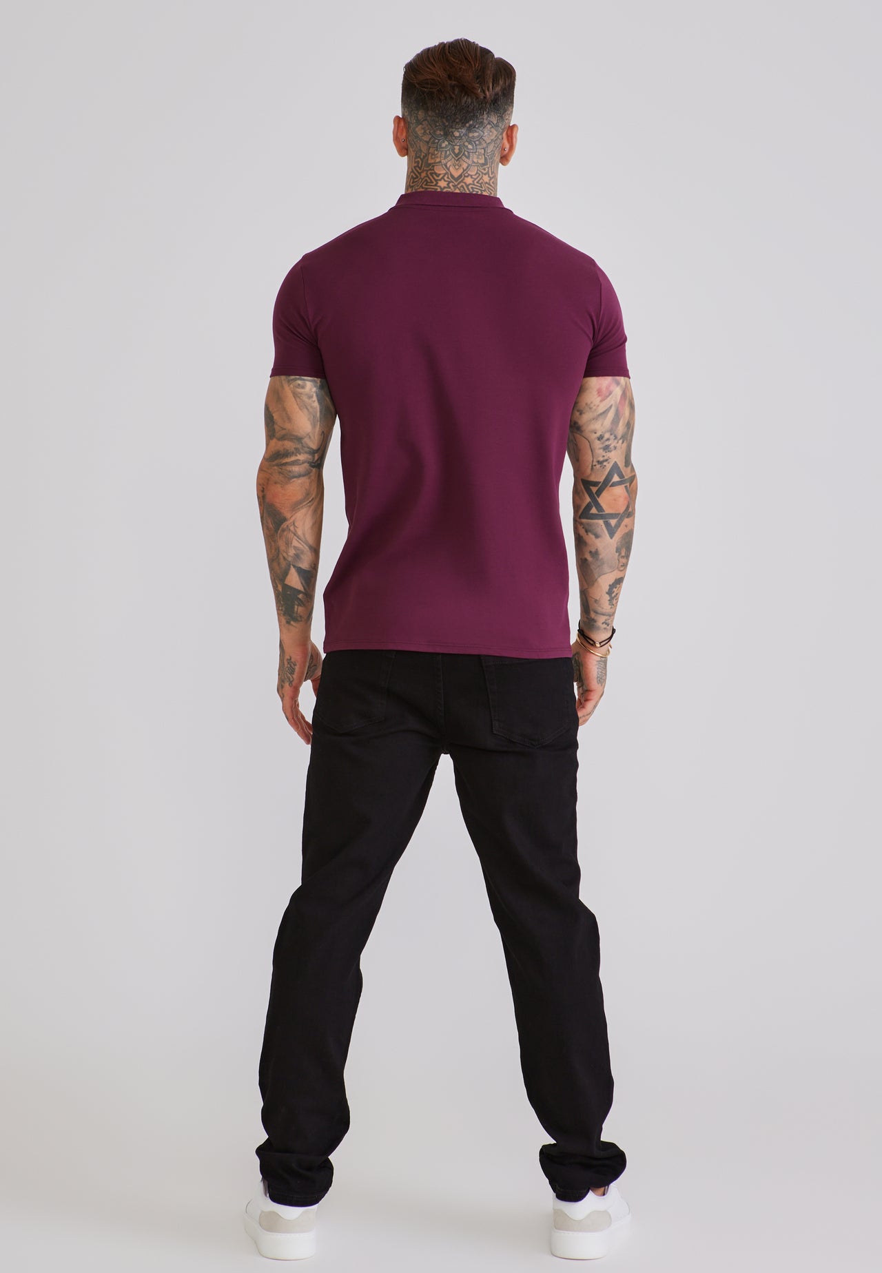 Burgundy Polo T-Shirt (4)