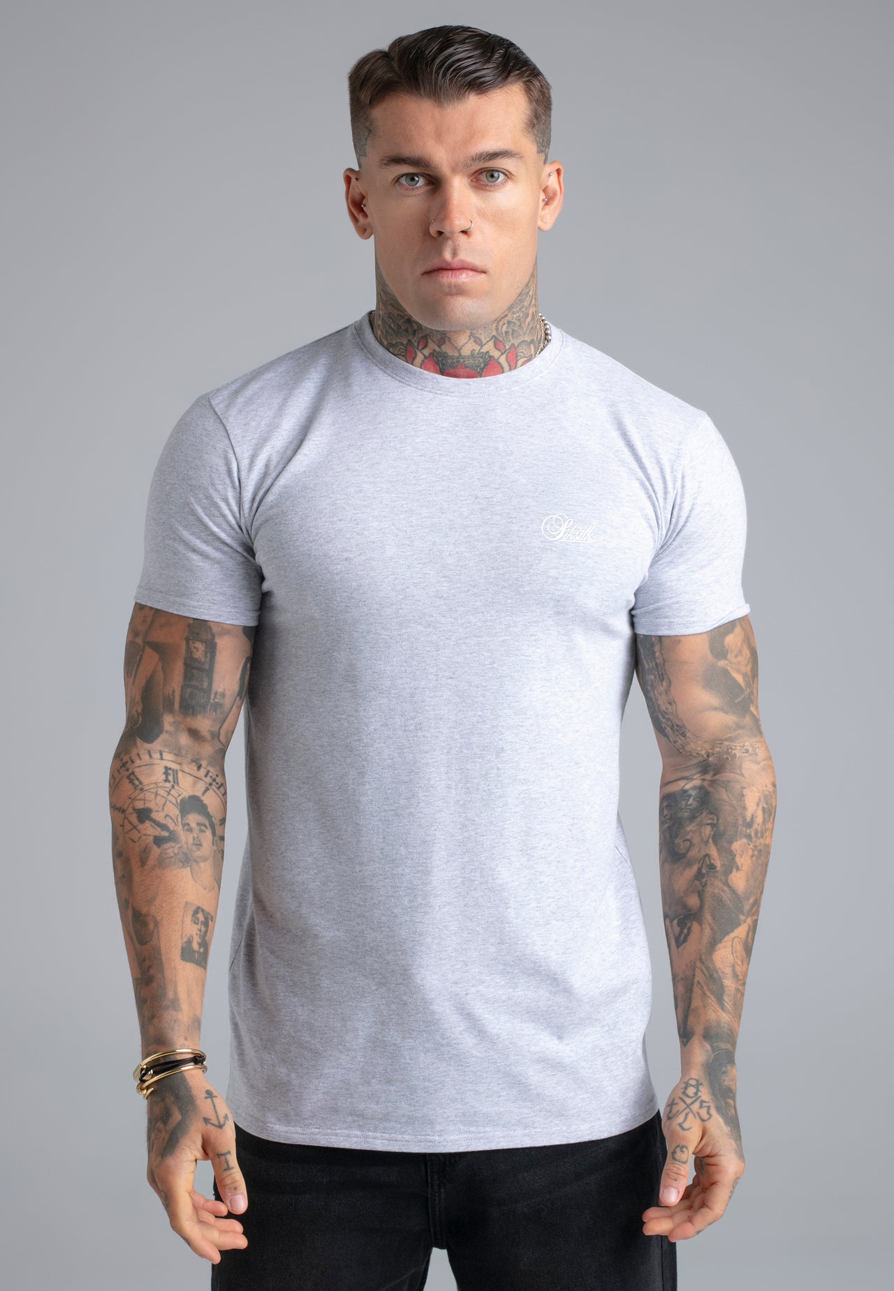 Grey Marl Essentials T-Shirt