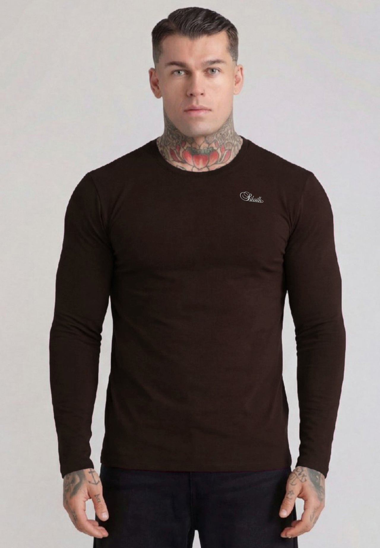Brown Essentials LS T-Shirt