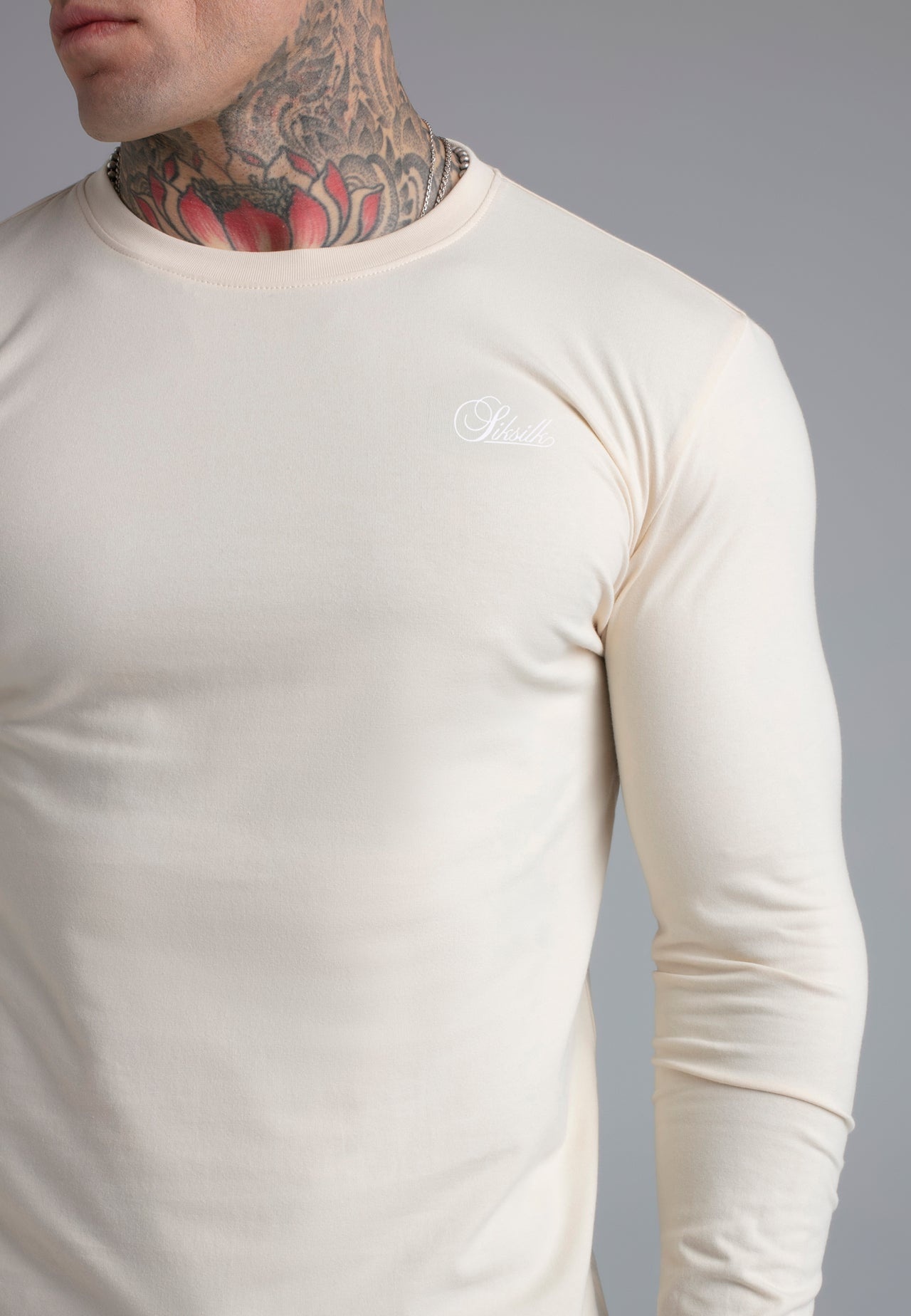 Ecru Essentials LS T-Shirt (3)
