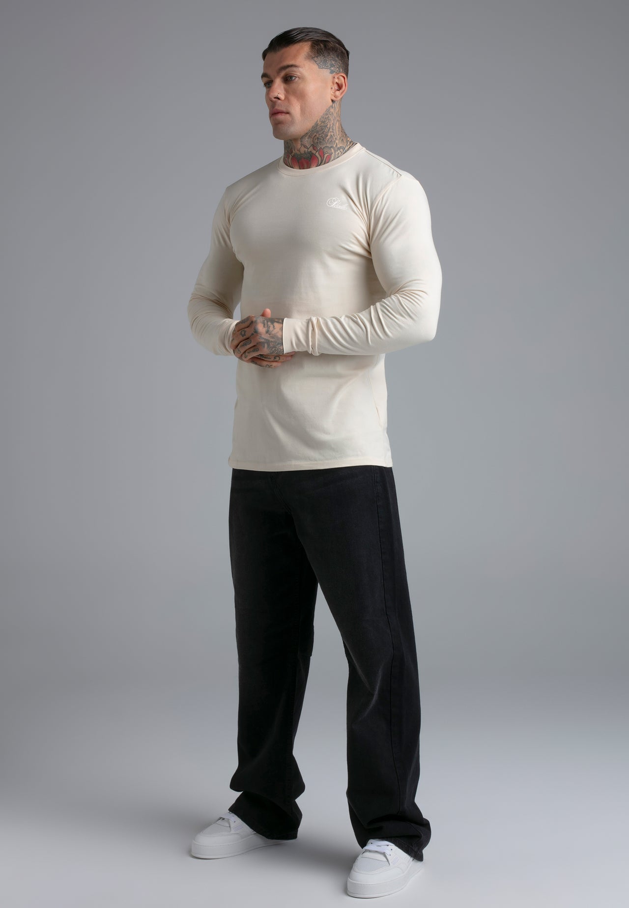 Ecru Essentials LS T-Shirt (4)