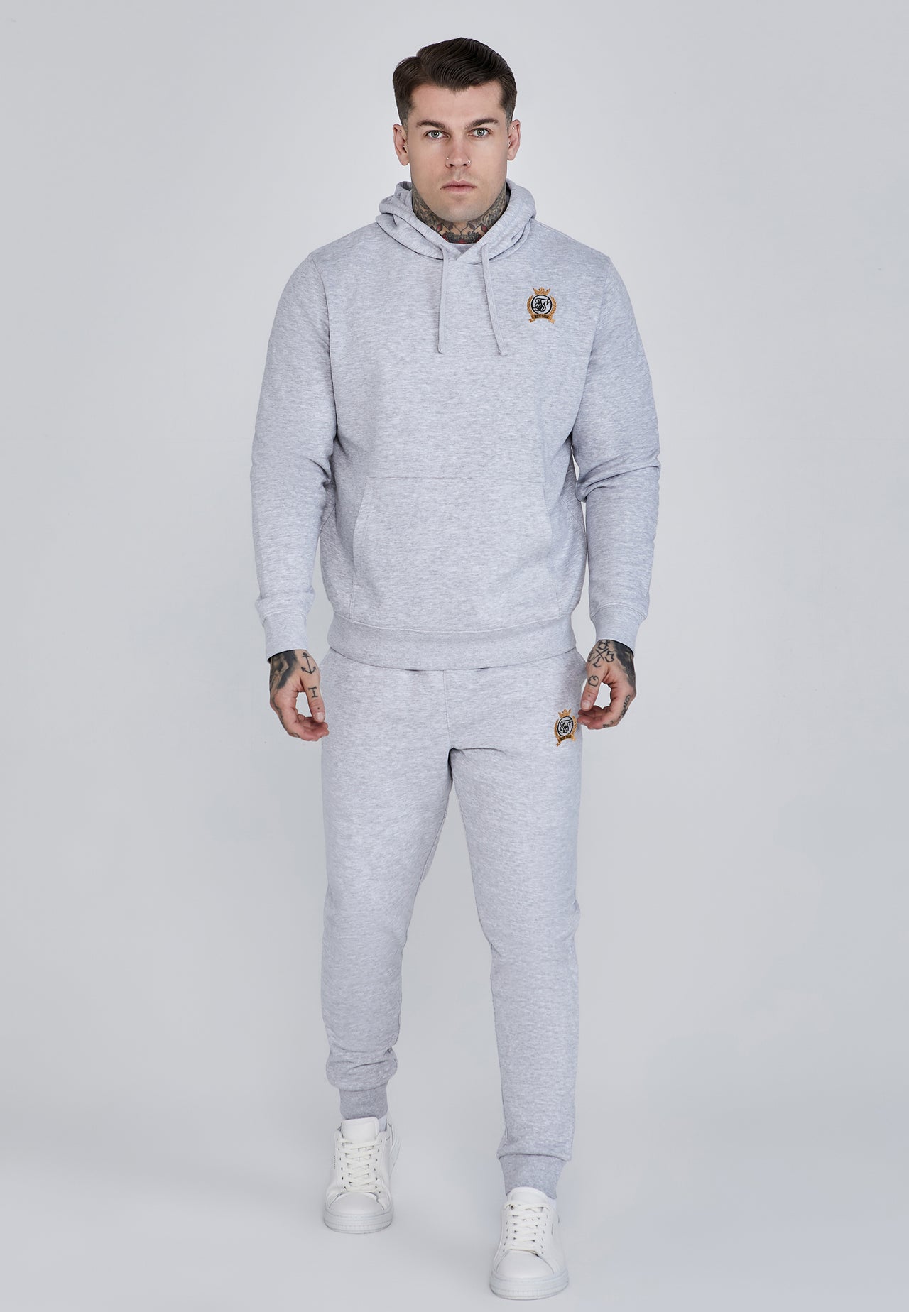Grey Marl Hoodie and Joggers Set