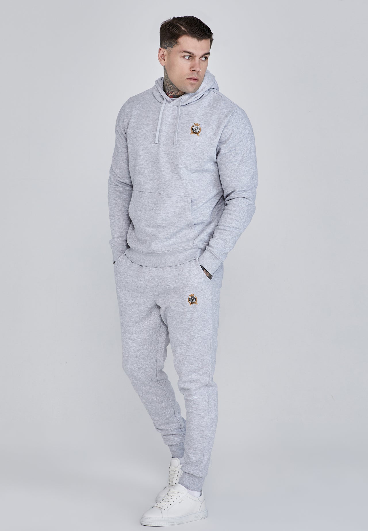 Grey Marl Hoodie and Joggers Set (2)