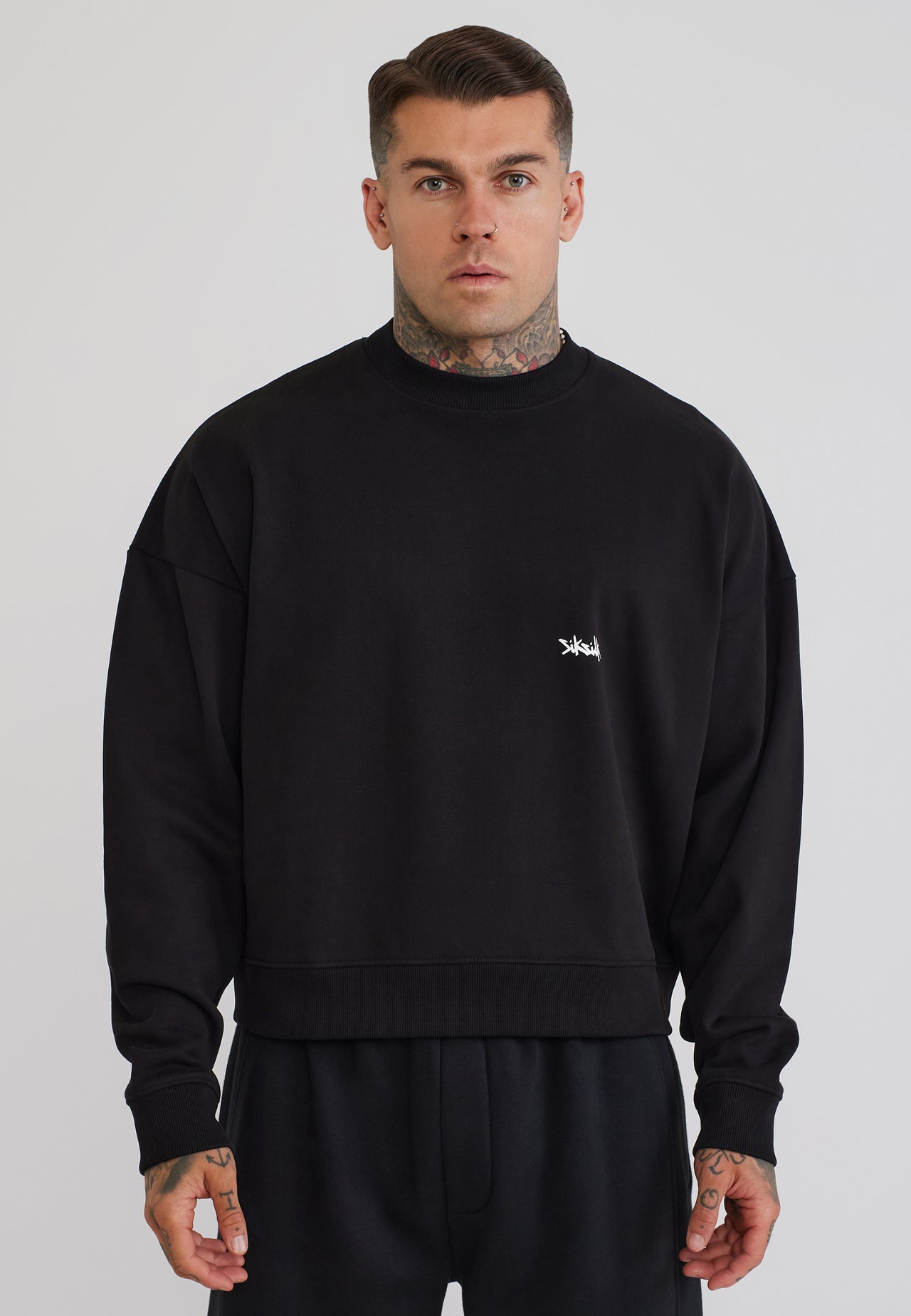 Black Boxy Sweater