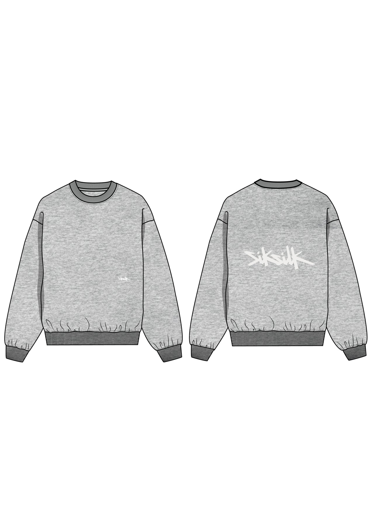 Grey Marl Boxy Sweater