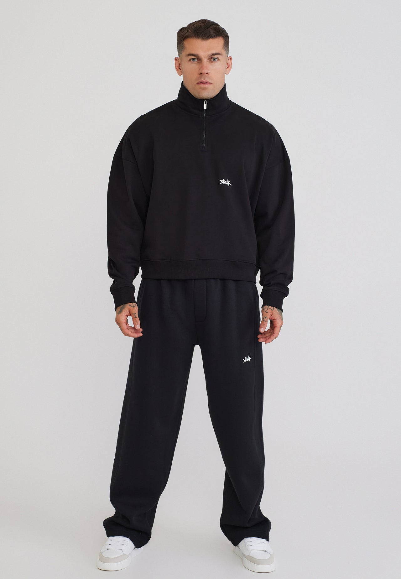 Black Quarter Zip Sweater (2)