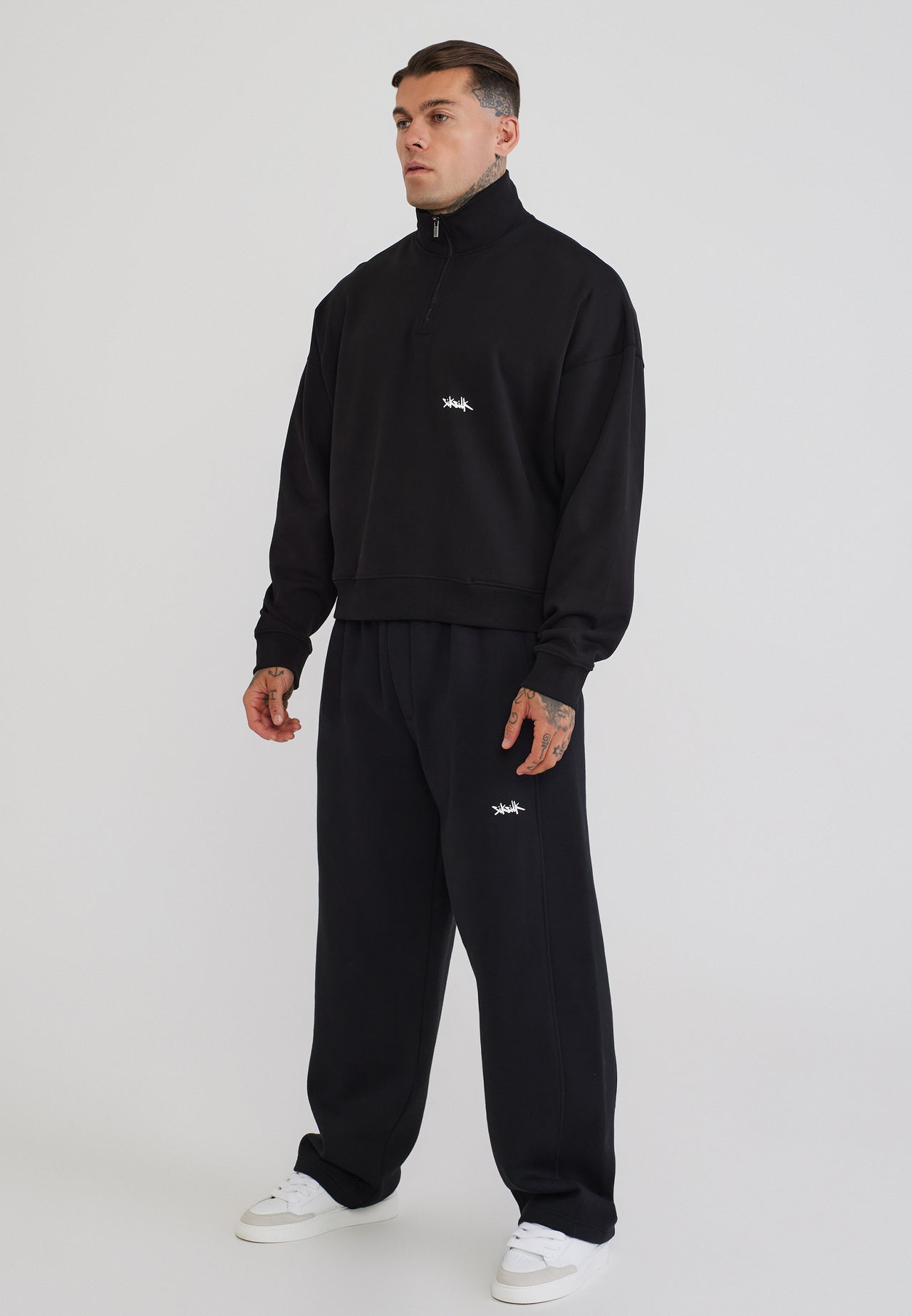 Black Quarter Zip Sweater (3)