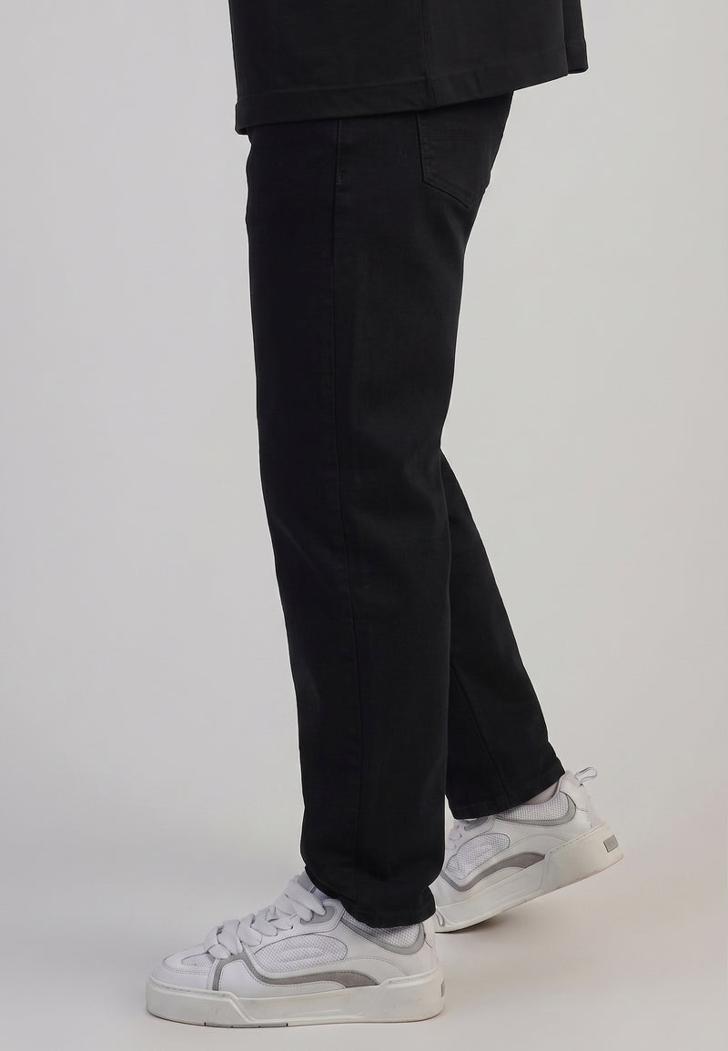 Black Tapered Fit Jeans (1)