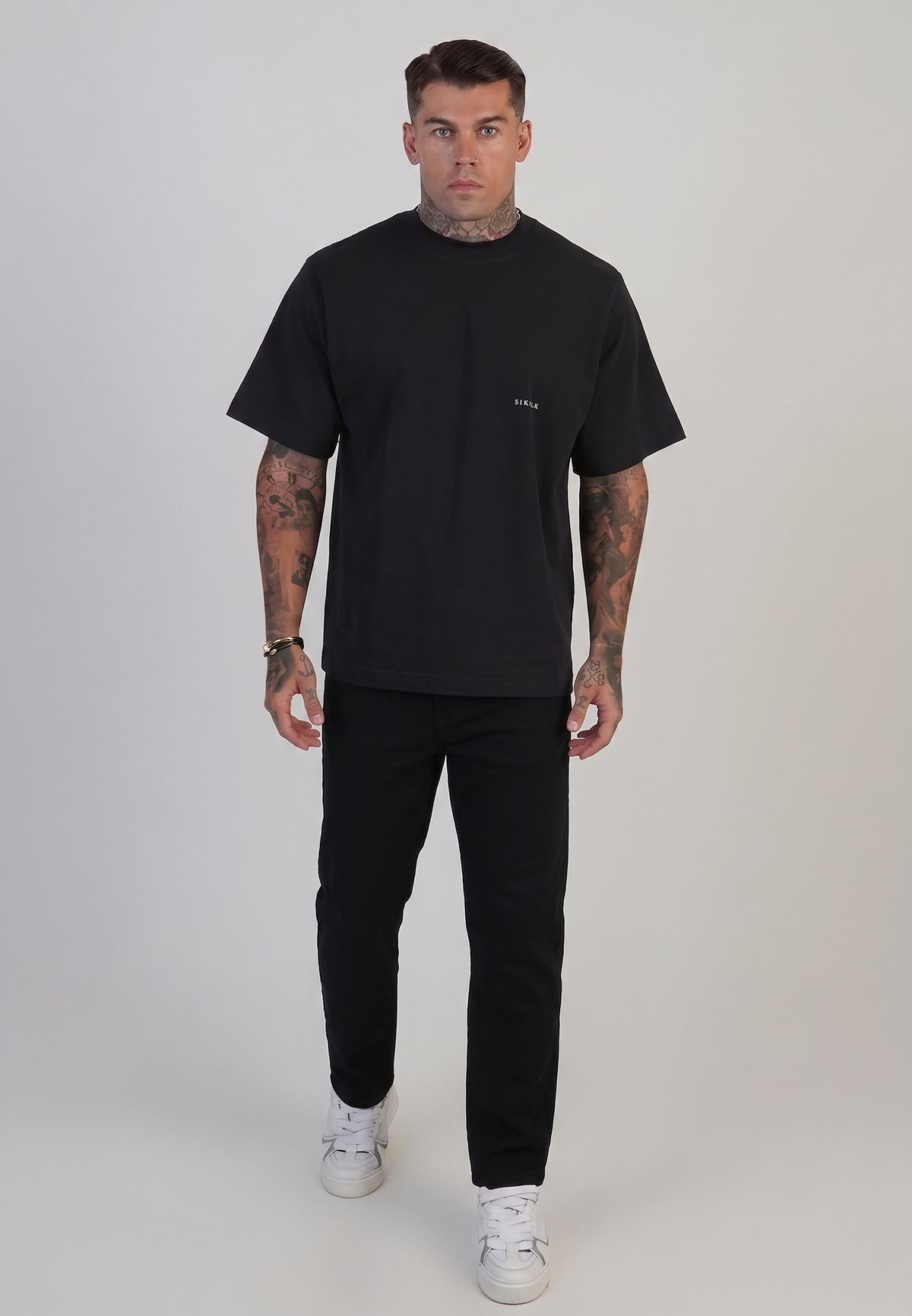 Black Tapered Fit Jeans (2)