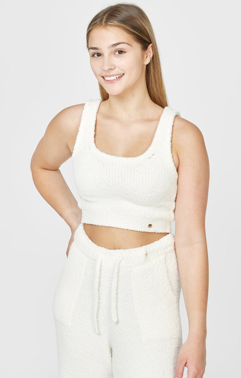 Girls Ecru Lounge Vest