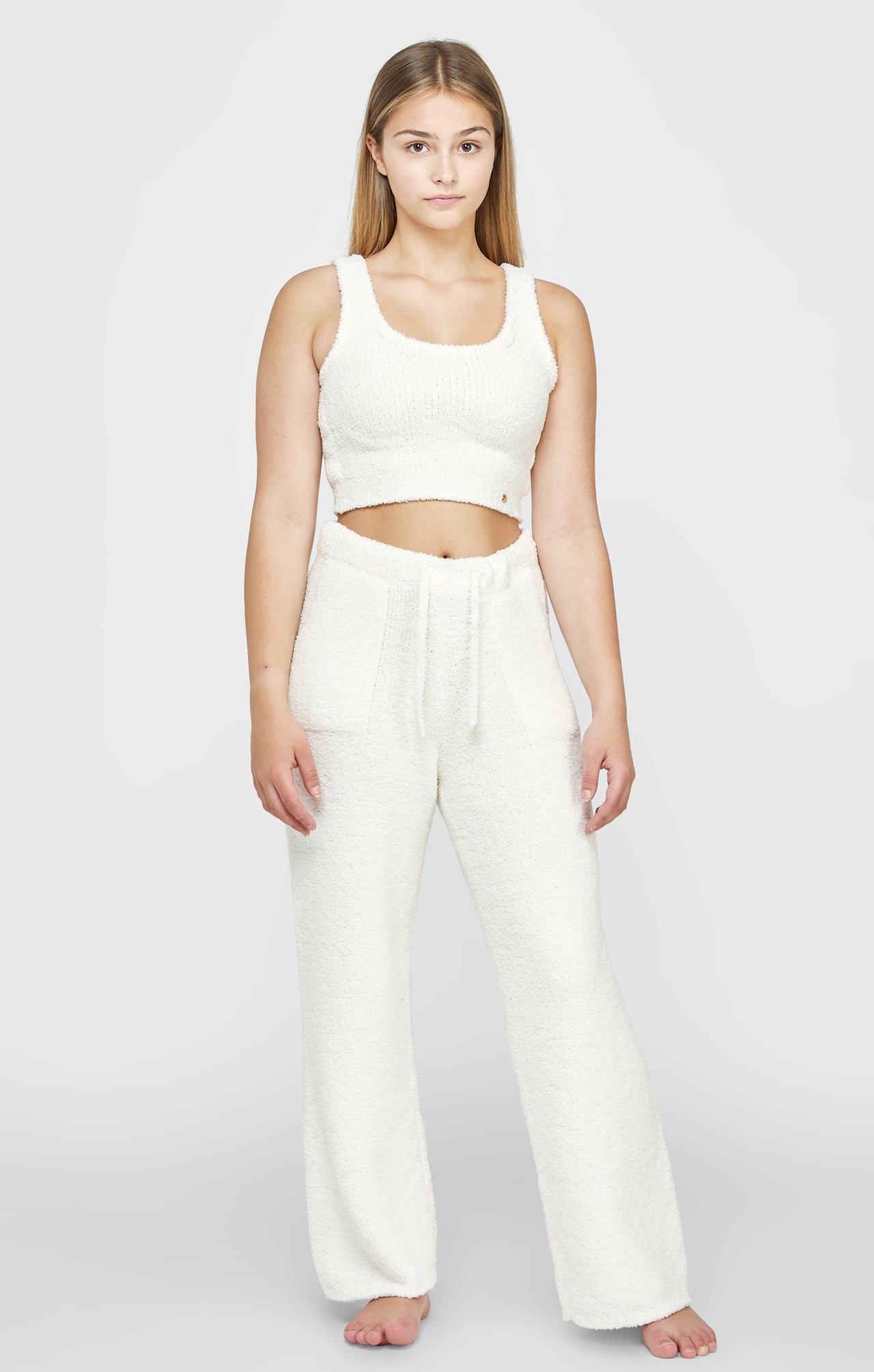 Girls Ecru Lounge Vest (2)