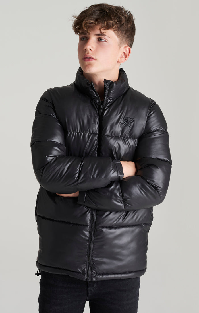 Boys Black Bubble Jacket