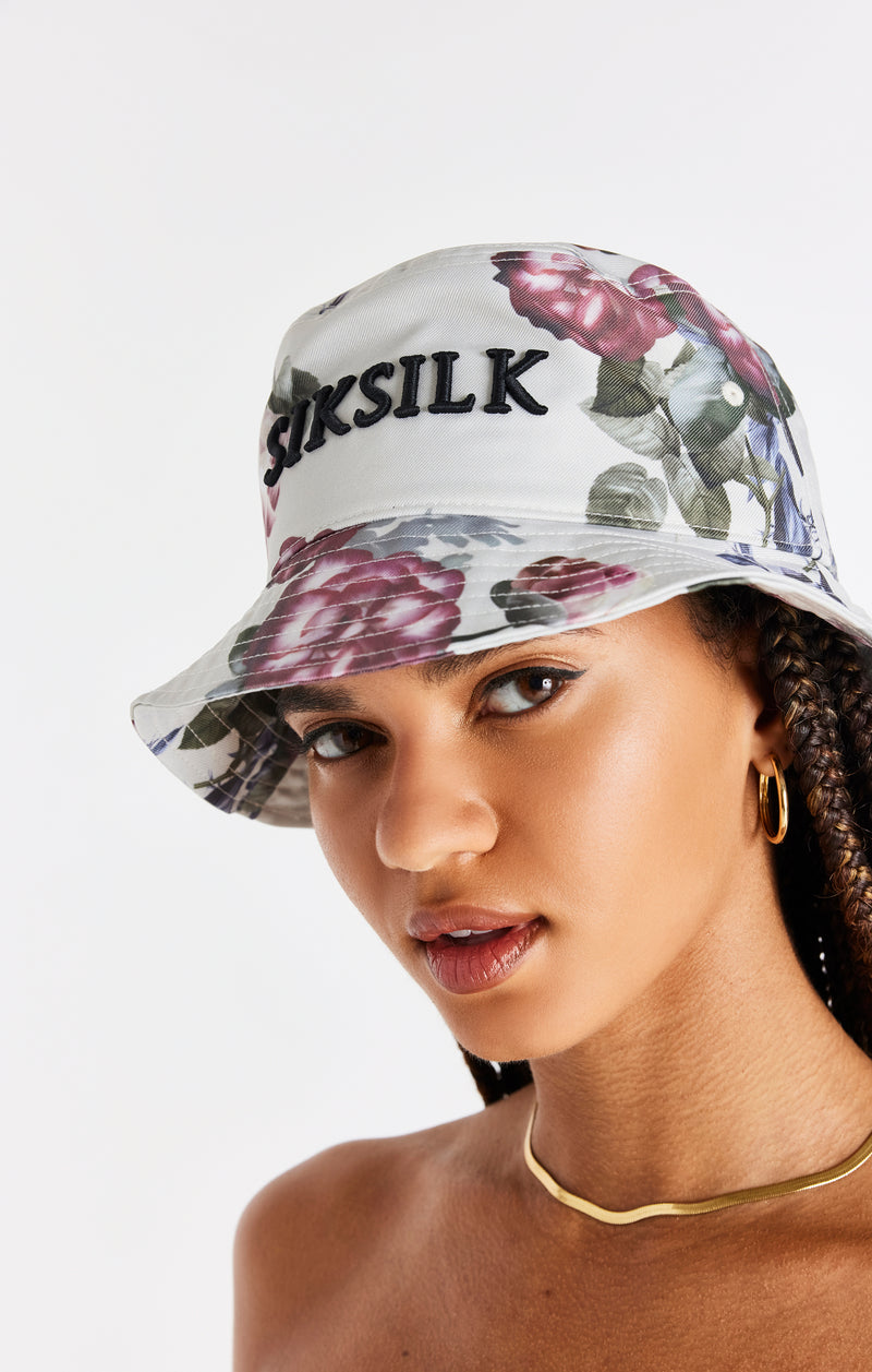 SikSilk Elevate Botanical Bucket Hat - Ecru