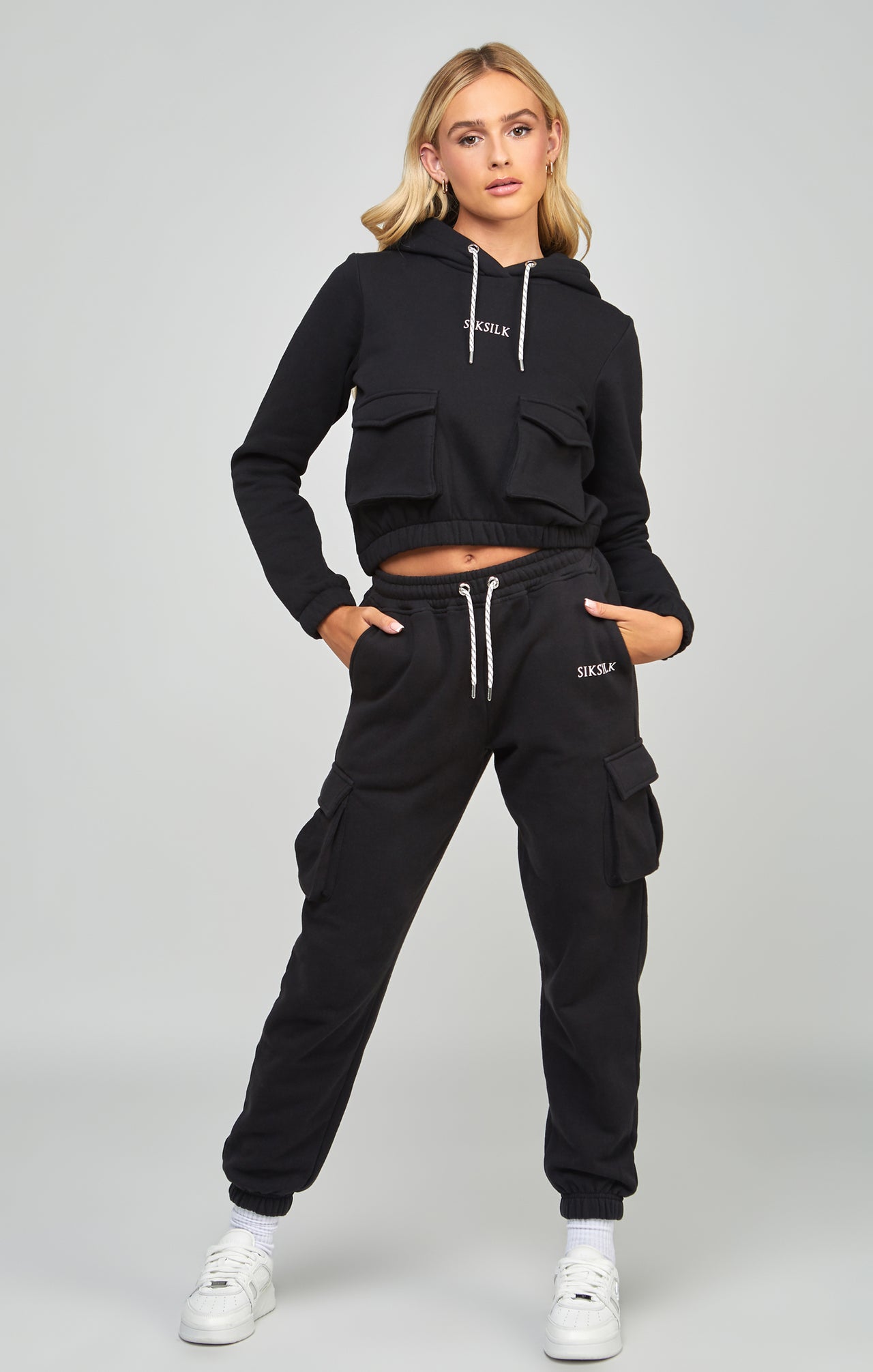 Black Cargo Pocket Hoodie (2)