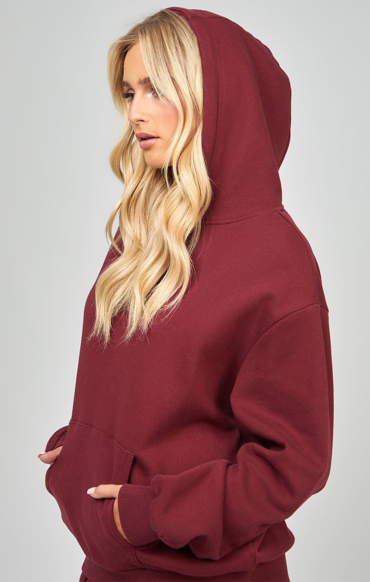 Burgundy Oversized Hoodie (3)