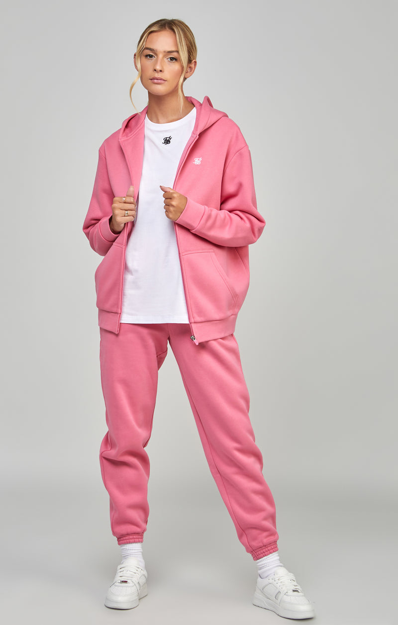 Pink Essential Zip Thru (1)