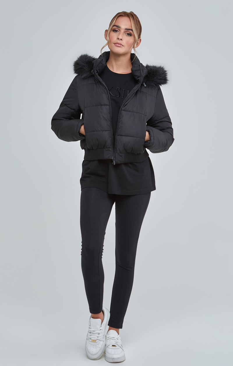 Black Cropped Parka (1)