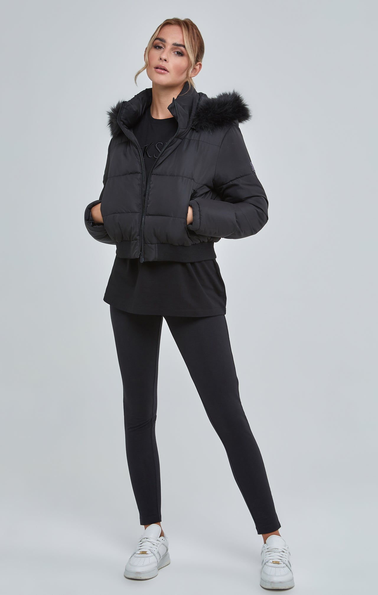 Black Cropped Parka (3)