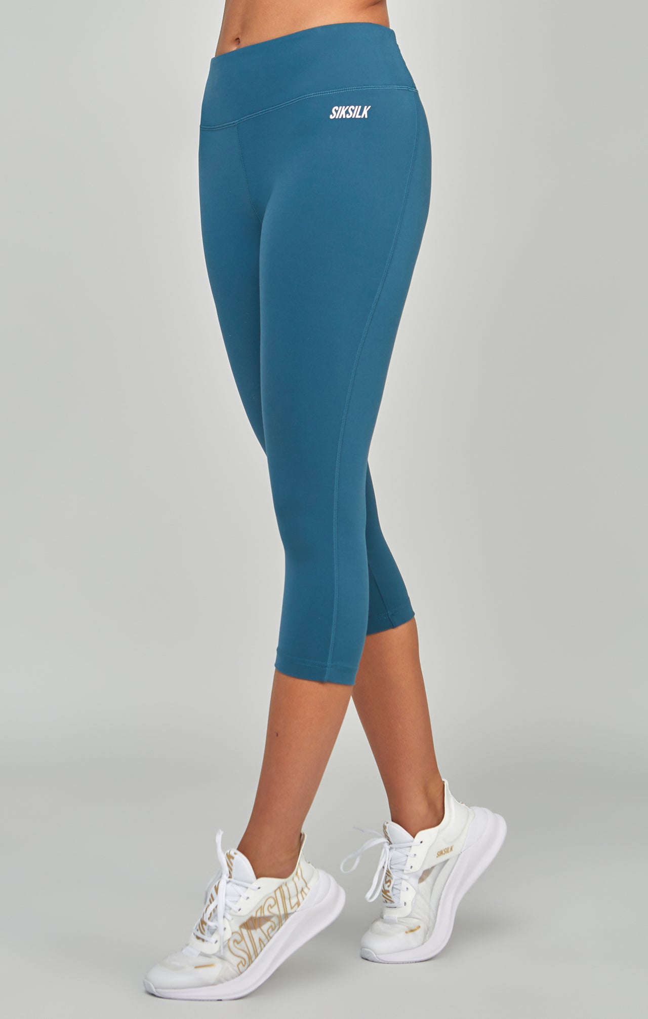Teal Sports Essentials Capri