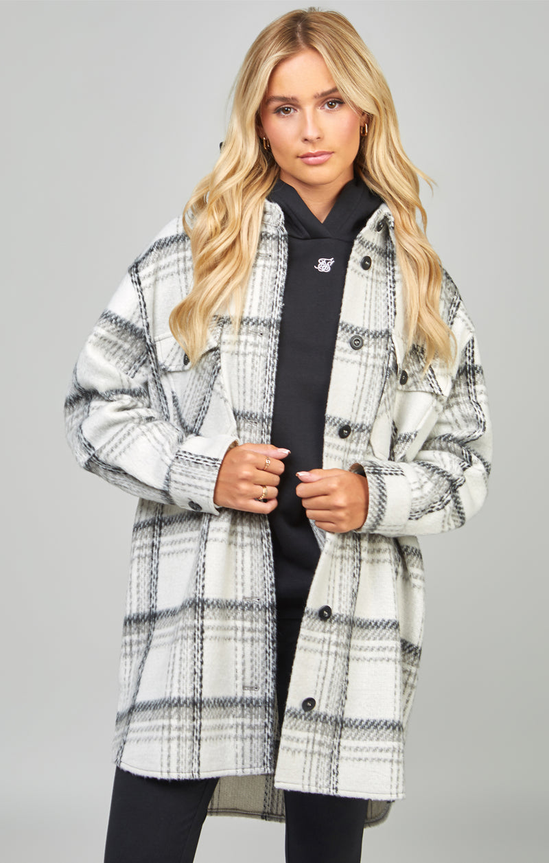 Black Checked Shacket