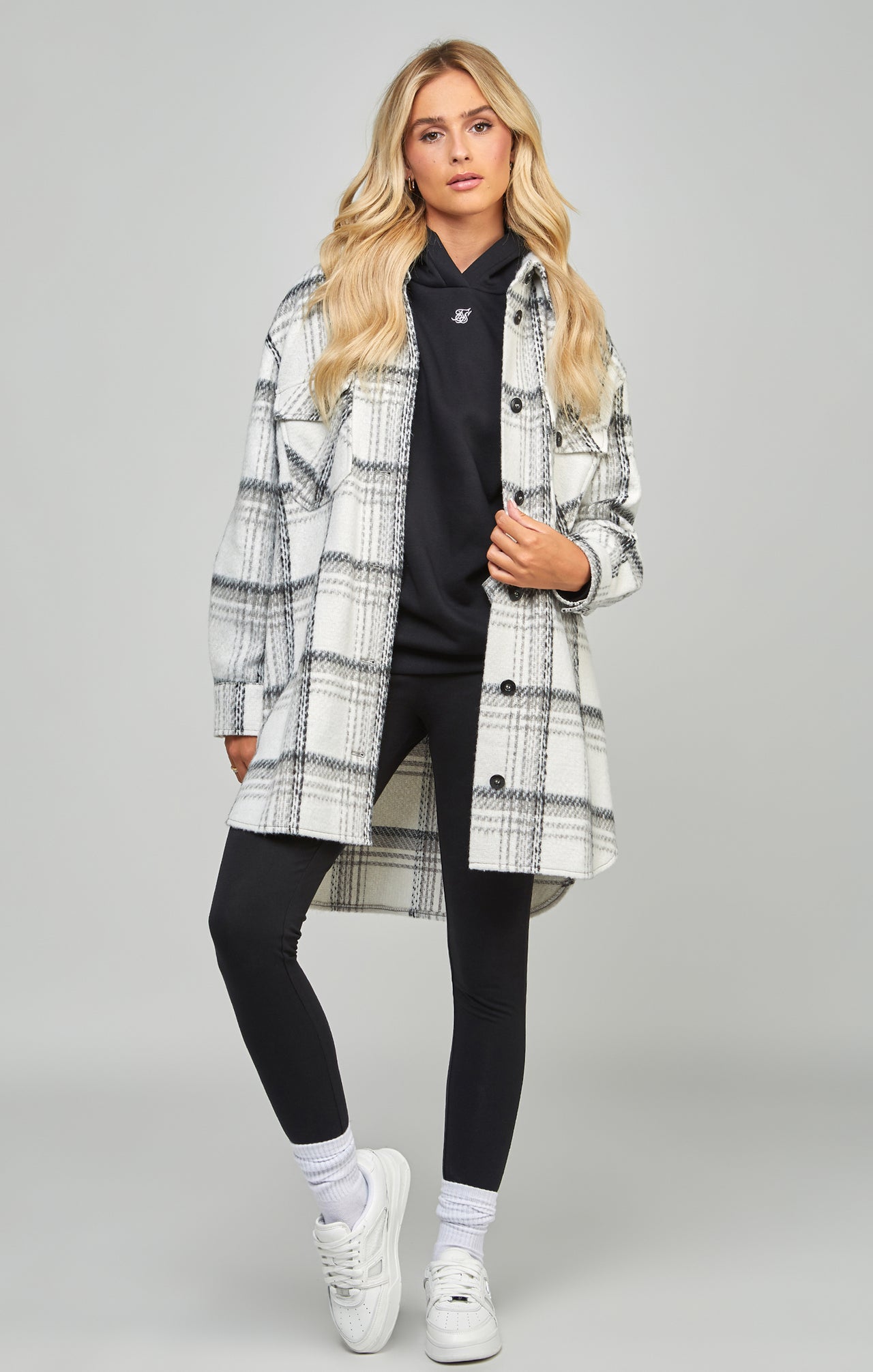 Black Checked Shacket (2)
