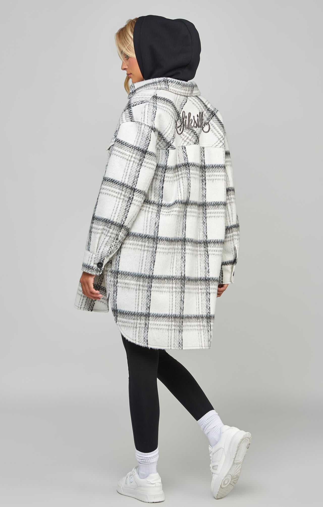 Black Checked Shacket (4)