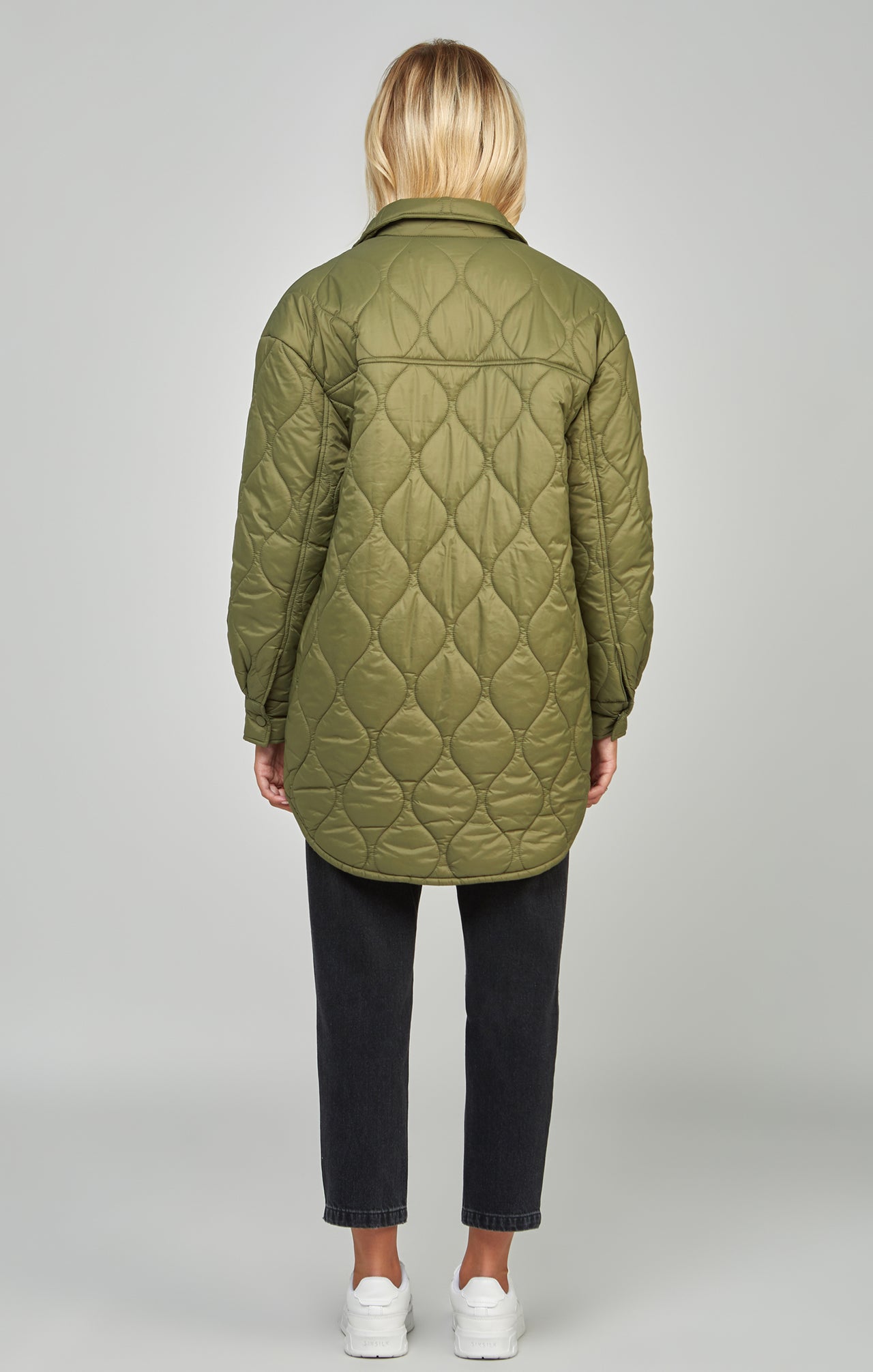 Khaki Lightweight Quilt Jacket (4)