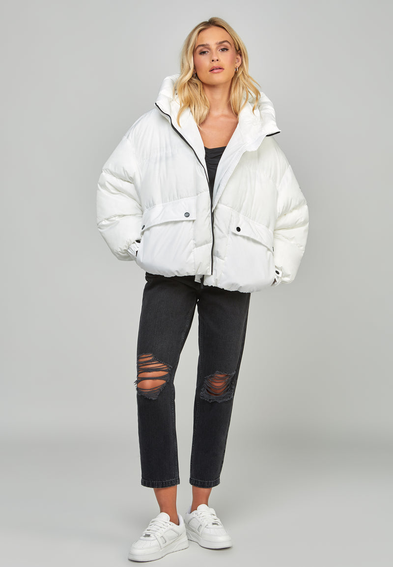 White Oversized Padded Coat (1)