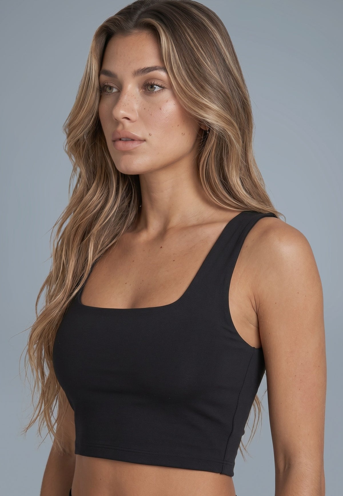 Black Crop Tank Top (2)